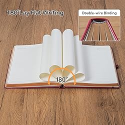 Thick Lined Journal Notebook with Pen, 360 Pages
