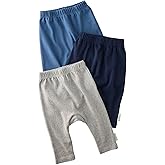 Butterblu Unisex-Baby Harlowe 3-Pack Pants 100% Organic Cotton for Baby Boys & Girls