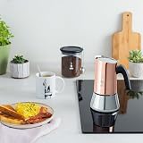 Bialetti Venus Bronze 4 Cups Coffee Maker Induction Steel Anti-Scalding view 3