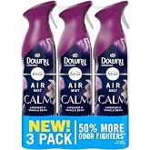 Febreze Air Mist, Air Freshener Spray, Odor Fighting Room Spray, Deodorizer for Home Bathroom Kitchen Office Apartment Dorm Room Classroom, Downy Calm Lavender &amp; Vanilla Bean Scent, 8.1oz (Pack of 3)