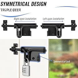 TRIPLE DEER Heavy Duty Slide Bolt Gate