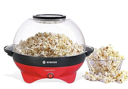 Singer Corn Delite 800-Watt Snack Maker (Red)