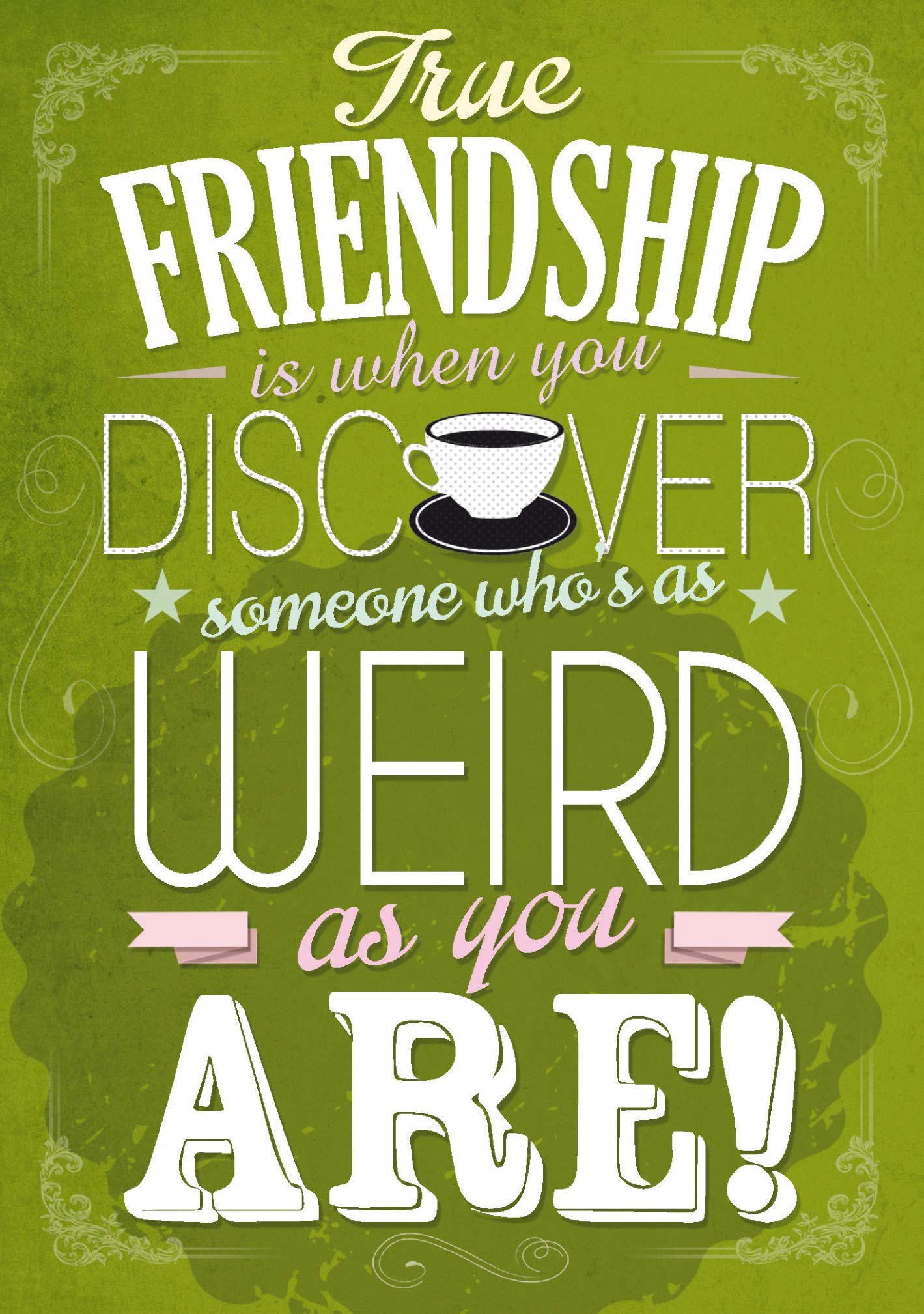 Friendship, Open, Greetings Card, 124x176mm