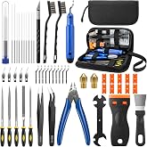 FACIACC 54PCS 3D Printer Tools Kit with Bag, 3D Printer Accessories | Includes Deburring Tool, Nozzle Cleaning, Removing Scrapers, Files, Tweezers etc for All FDM/SLA Printers 3D Printer Modeler