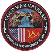 Popular Patch Cold War Veteran Patch (1945-1991) Historical Embroidered Collectible Novelty Patches to Honor United States Tactical Forces - Iron-On or Sew-On Application