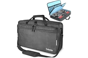 ORKELS DJ Controller Bag Compatible with FLX4, FLX2, REV1, DDJ SB3, DDJ SB2, DDJ 400, DDJ RB, DDJ200, Pro FX, MPFX, DJ2GO2 Touch, Mix II, Party Mix, 200 MK2 DJ Controller, S-21.6''Lx13''Wx4.7''H