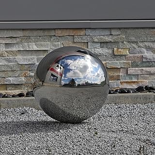 CLGarden 30cm Kugel aus Edelstahl Edelstahlkugel 30 V2A Stahl Gartendekokugel Schwimmkugel