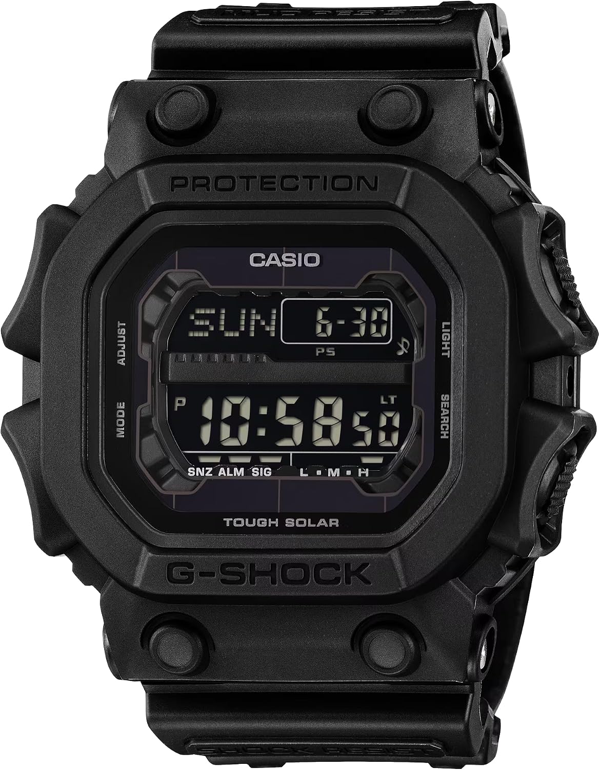 Casio G-Shock Oversized Square Black Resin Digital Watch GX56UBB-1