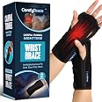 ComfyBrace 2 PACK Nighttime Pain Relief Wrist Brace for Carpal Tunnel, Tendonitis, Arthritis | Fits & Soothes Aches in Both H