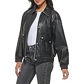 Levi's Womens Levi's Women's Faux Leather Lightweight Dad Bomber Jacket