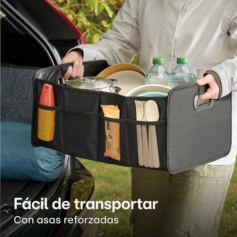 Organizador Maletero Plegable 40 L – Caja para Maletero de Coche