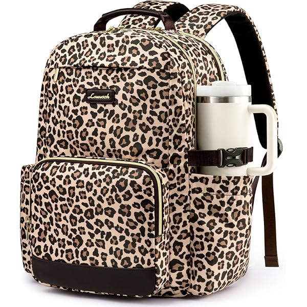 Leopard Cheetah Print Backpack for School Bookbag Girls Boys