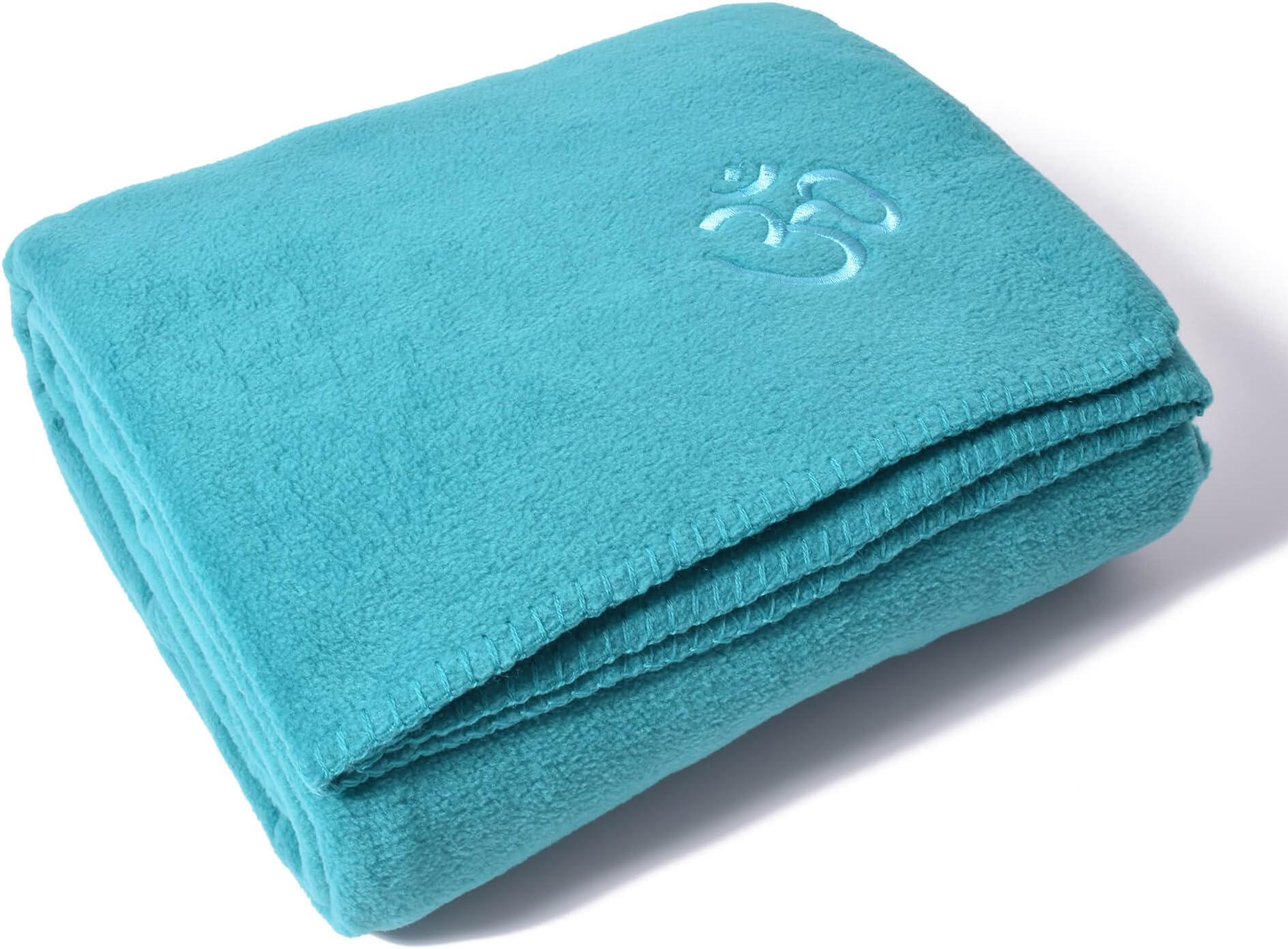Asana Yoga, Meditation and Relaxation Fleece Blanket (Turquoise)