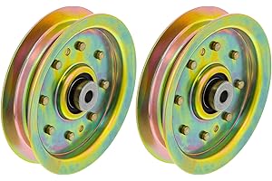 8TEN Flat Idler Pulley for MTD Cub Cadet RZT 50 L54 42 S50 Troy-Bilt GT54 TB2450 756-04129B 956-04129C 2 Pack
