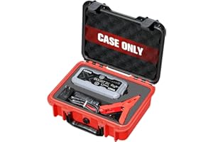 LUGECASE Hard Case for NOCO Boost X GBX45 - Portable Car Battery Jump Starter Hard Shell Case: Waterproof Travel Carrying Storage Box for NOCO Boost X GBX45 UltraSafe Jump Starter - Road Trips & Highway Travel