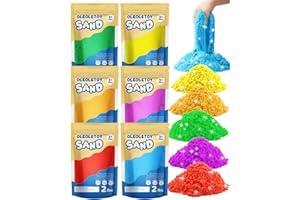 OleOletOy Colored Sand Bulk for Kids: Large Pack Multicolor Moldable Sand - Sensory Toys for Kids Age 3-8 - Bulk Refill for Sandbox Classroom Indoor - Gifts for Boy Girls (12 Lbs)