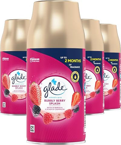 Glade Automatic Air Freshener Refills Bubbly Berry Splash Pack 4 x 269ml