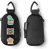 TACTICAL_GEEK Storage A7 EDC Key Bag Molle Pouch, Waterproof Zipper Wallet Car Key Case, Multipurpose Pocket Organizer, Unisex Tac Pouch with Patch Area for Daily Carry, Black