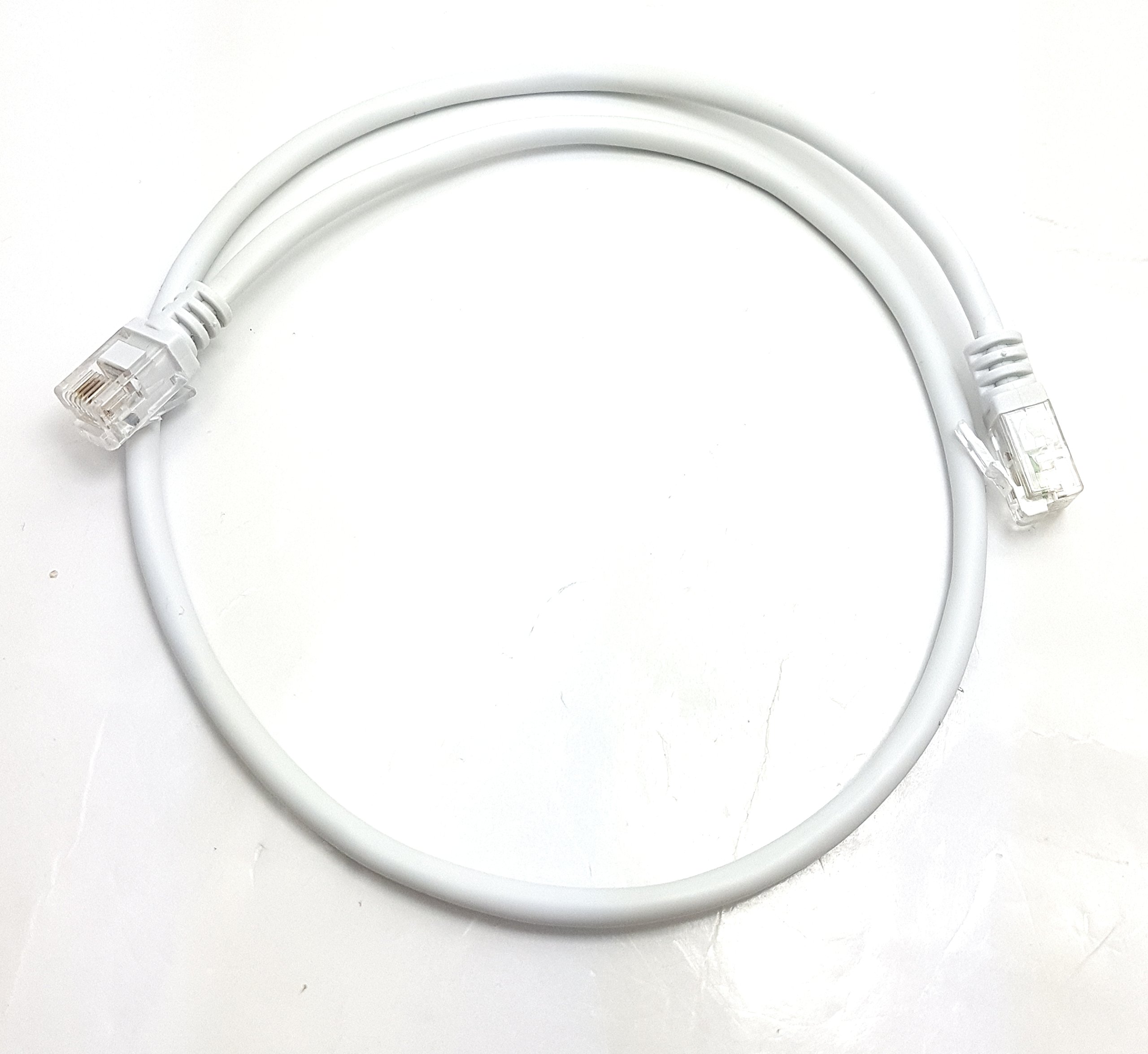 MainCore 50cm Long White ADSL 2+ High Speed 26AWG Broadband Modem Cable RJ11 to RJ11 (Available in 0.5m, 1m, 3m, 5m, 10m, 20m) (0.50m)