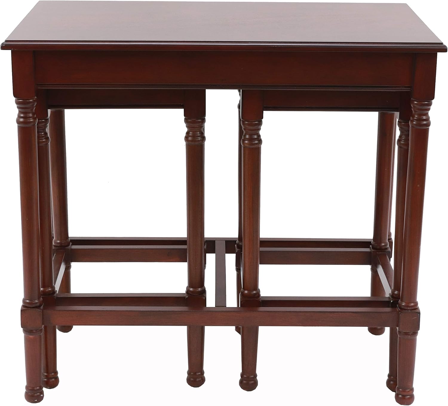 Decor Therapy Nesting Tables, Aged Cherry: Furniture & Decor