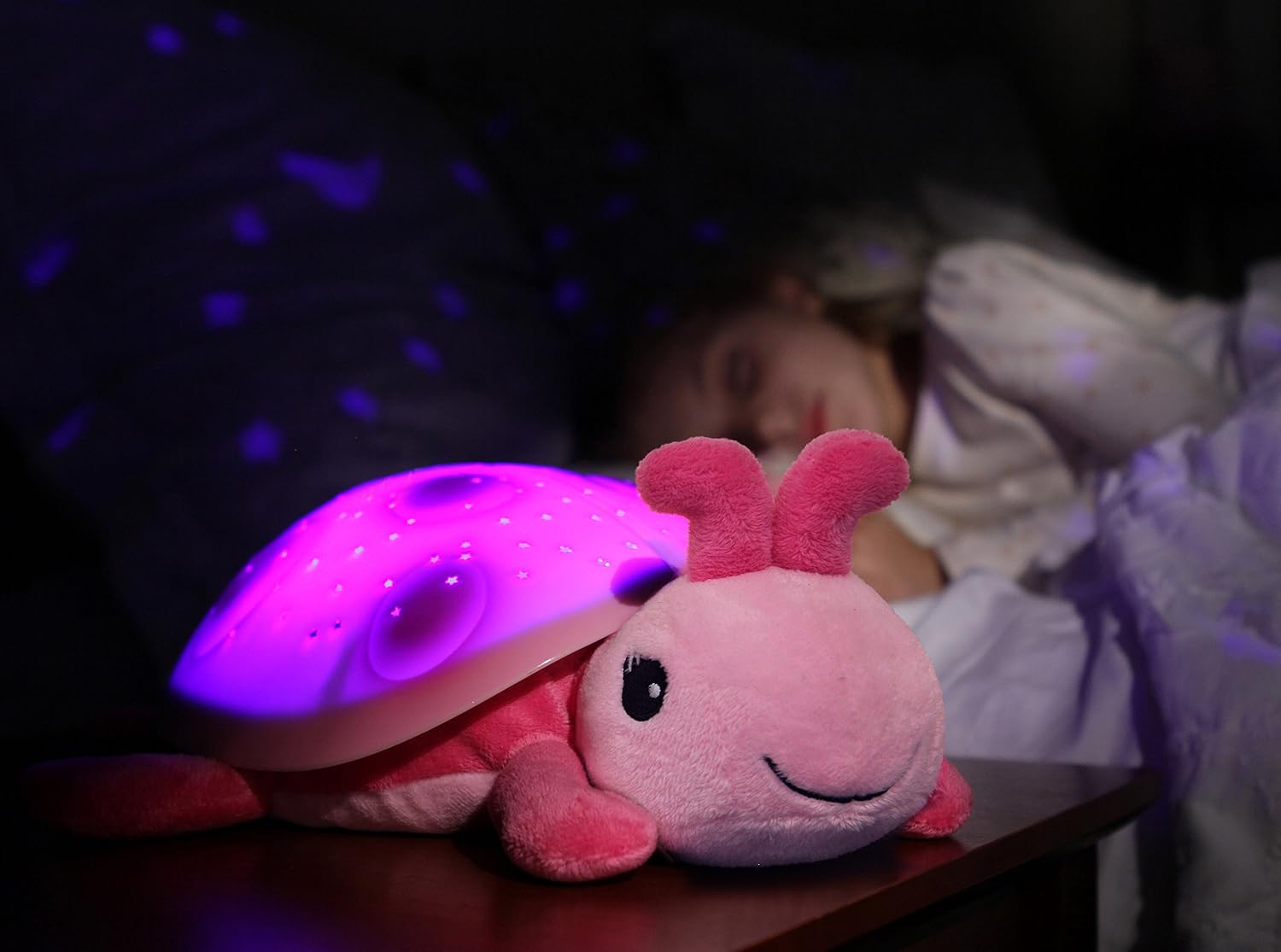 Cloud b Twilight Ladybug Pink - Star Projector Night Light Kids, Twilight Ladybug - Pink, 1 Stück (1er Pack) - Image 4