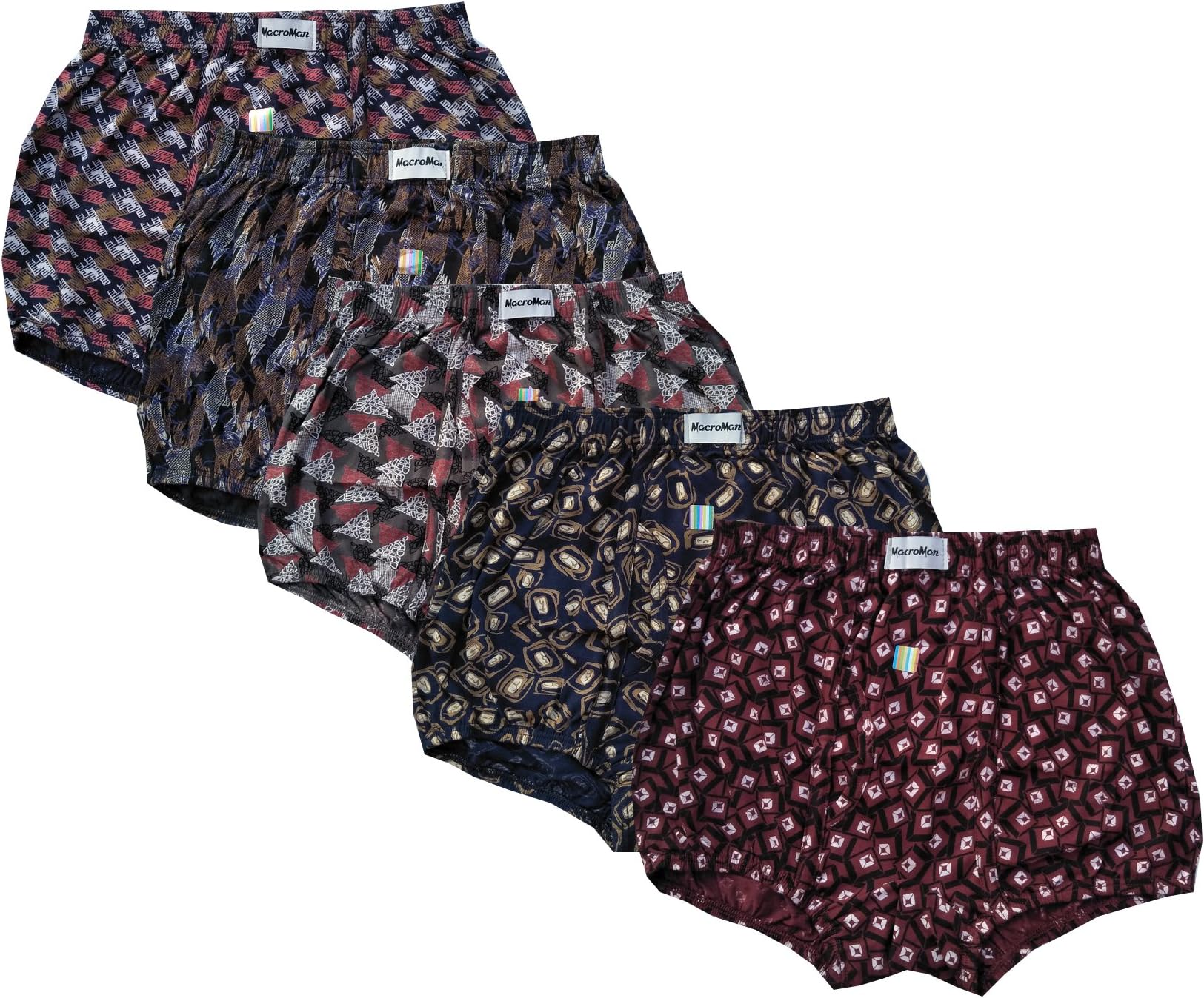 Rupa Macroman Men's Cotton Briefs (Pack of 5) Color May Vary