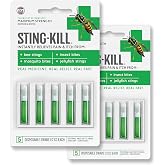 Sting-Kill First Aid Anesthetic Swabs, Instant Pain + Itch Relief From Bee Stings and Bug Bites, 5-count (pack of 2)