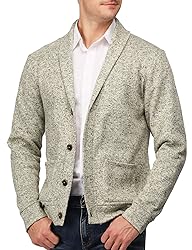 H2H Men's Long Sleeve Button Front Cotton Cashmere
