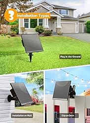 Brightown 58FT Solar String Lights Outdoor with