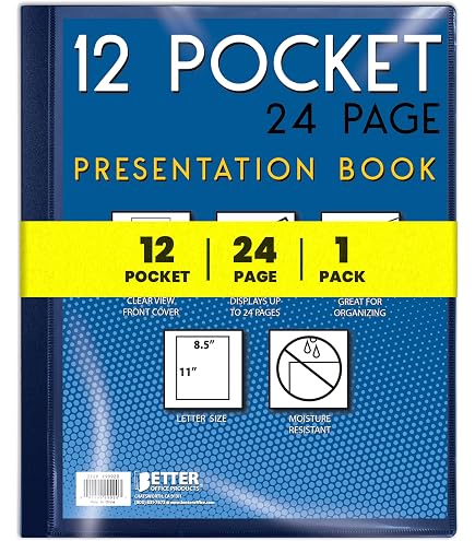 Amazon.com : Staples Presentation Book with 12 Clear Sleeves