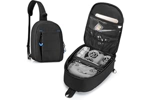 PGmoon Carrying Case Compatible with DJI Neo Fly More Combo, Portable Drone Sling Bag for RC-N3 Remote Controller and Intelli