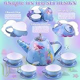 Auney 36 PCS Mermaid Tea Set for Toddlers Kids Pretend Play 3+ WS0080 view 3
