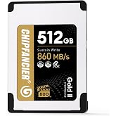 CHIPFANCIER Gold II 512GB CFexpress 4.0 Type A Card VPG800 Certified Sustained Read 1780MB/s &amp; Write 860MB/s for Photographers &amp; Videographers - Sony Alpha FX RAW 8K/12K Video