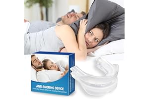 AYOJOY Anti Snoring Devices, Mouth Guard for Grinding Teeth at Night, Reusable Snoring Solution, Snoring Mouth Guard with Suitable Size, Anti Snoring Mouthpiece for Men & Women-G9008