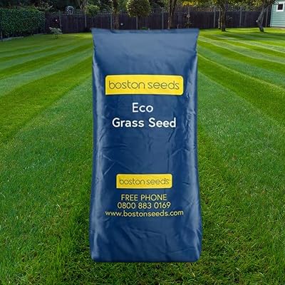 Boston Seeds Fast Growing Grass Seed 20kg Hard Wearing Lawn Seed