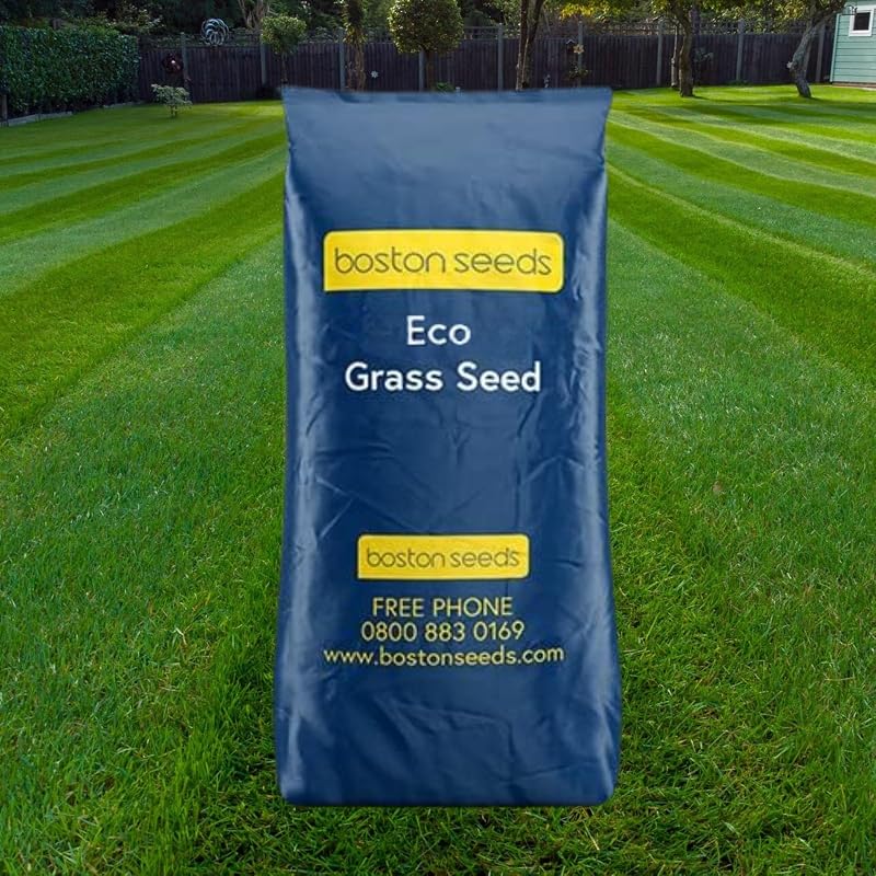 Boston Seeds Fast Growing Grass Seed 20kg Hard Wearing Lawn Seed