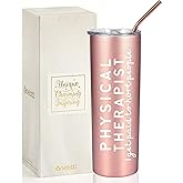 Physical Therapist Gifts for Women, Gifts for PT on National Physical Therapy Week, Birthday and Christmas, 20 oz Insulated Stainless Steel Travel Tumbler-I Get Paid to Hurt People