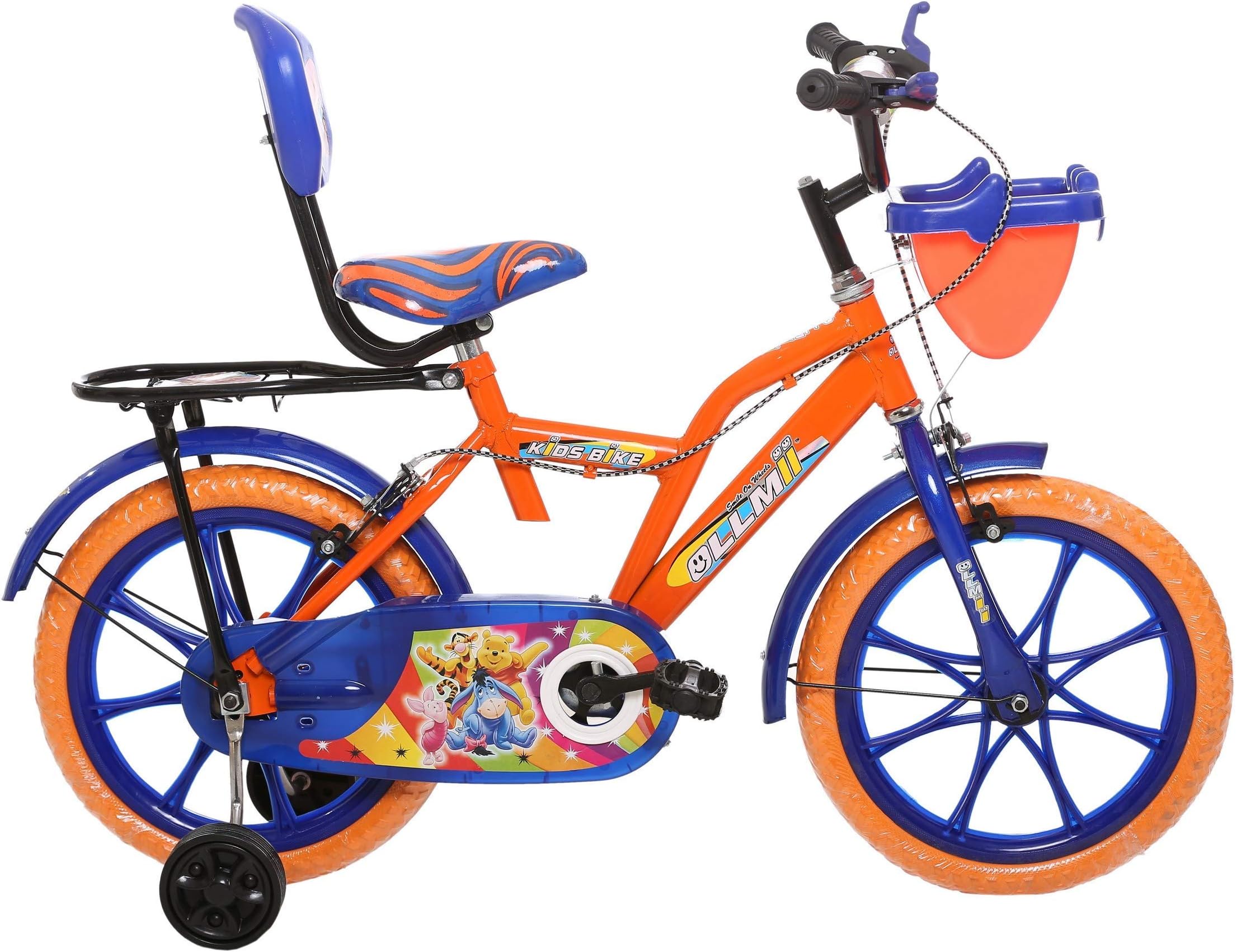 Ollmii™ Bikes 16 inch (Orange) Unisex Kids Cycle for 4 to 6 Years