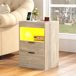 Gadroad LED Nightstand with Charging