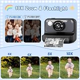 Hangrui Kids Camera Instant Print 2.4 inch 1080P 32GB Card Black view 6