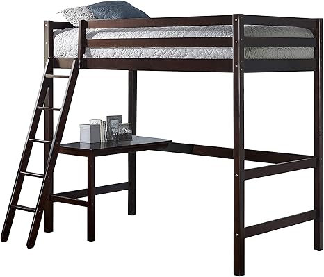 Amazon Com Hillsdale Furniture Caspian Twin Loft Bed Chocolate Furniture Decor