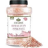 Good Tierra Himalayan Pink Salt, Coarse, 2.5 lb Jar, Rock Salt,Grinder Salt | 84 Trace Minerals, Non-Iodized &amp; Unrefined, Coarse Grain for Grinder Refills, for Cooking, Canning &amp; Bath, Kosher &amp; Non-GMO