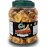 Nezka Sweet Plantain Chips - Delicious Crunchy Snacks and Side Dish - Jar of 28 oz