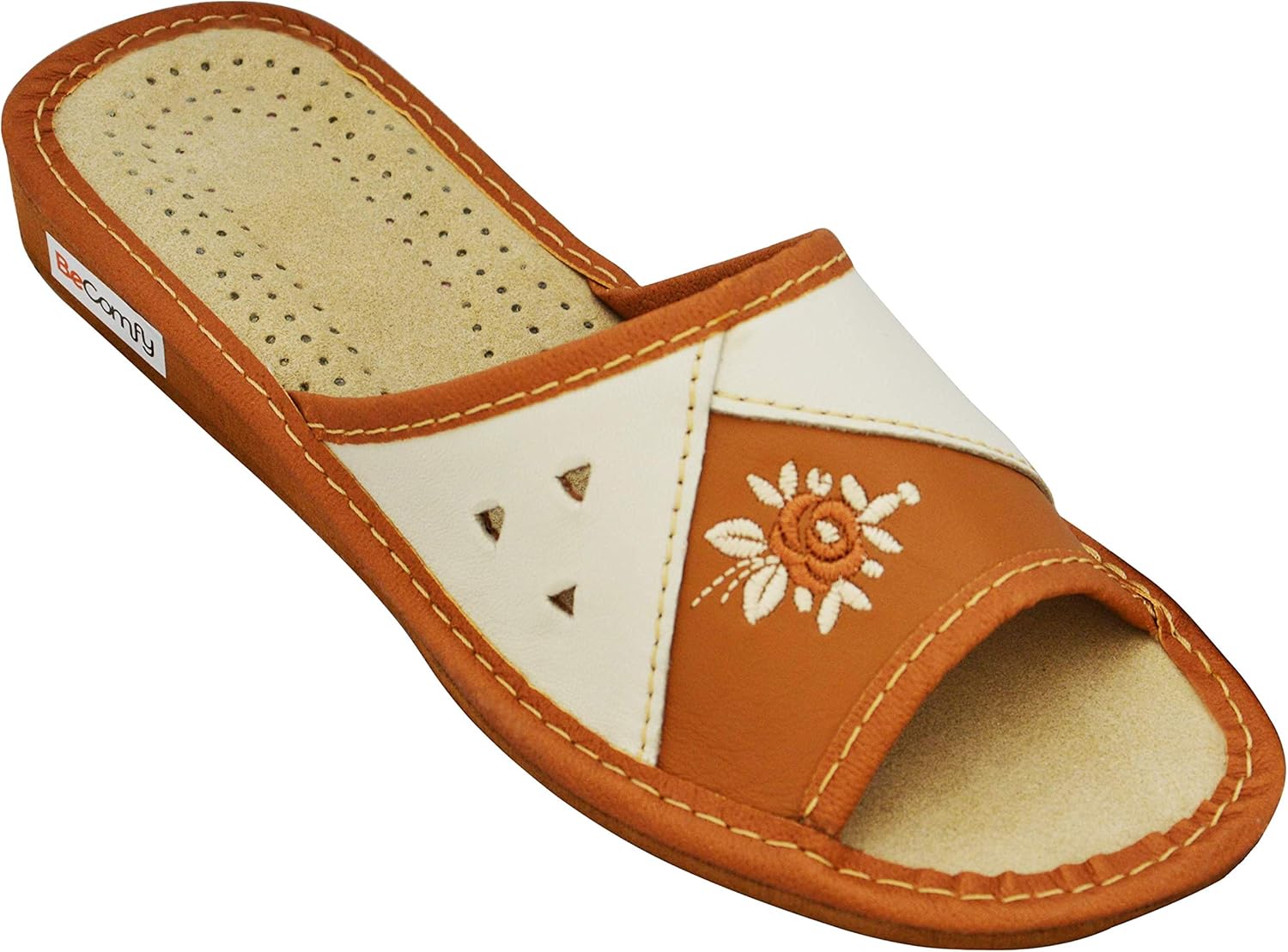 ladies navy blue mules