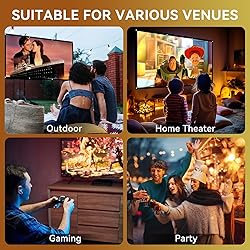 Projector with WiFi and Bluetooth, Pericat 4K