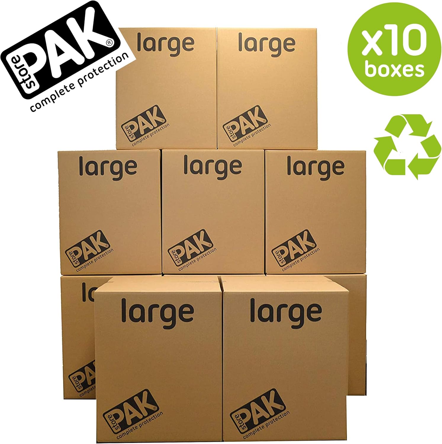 StorePAK Large Storage Boxes Archive Cardboard Boxes with Handles