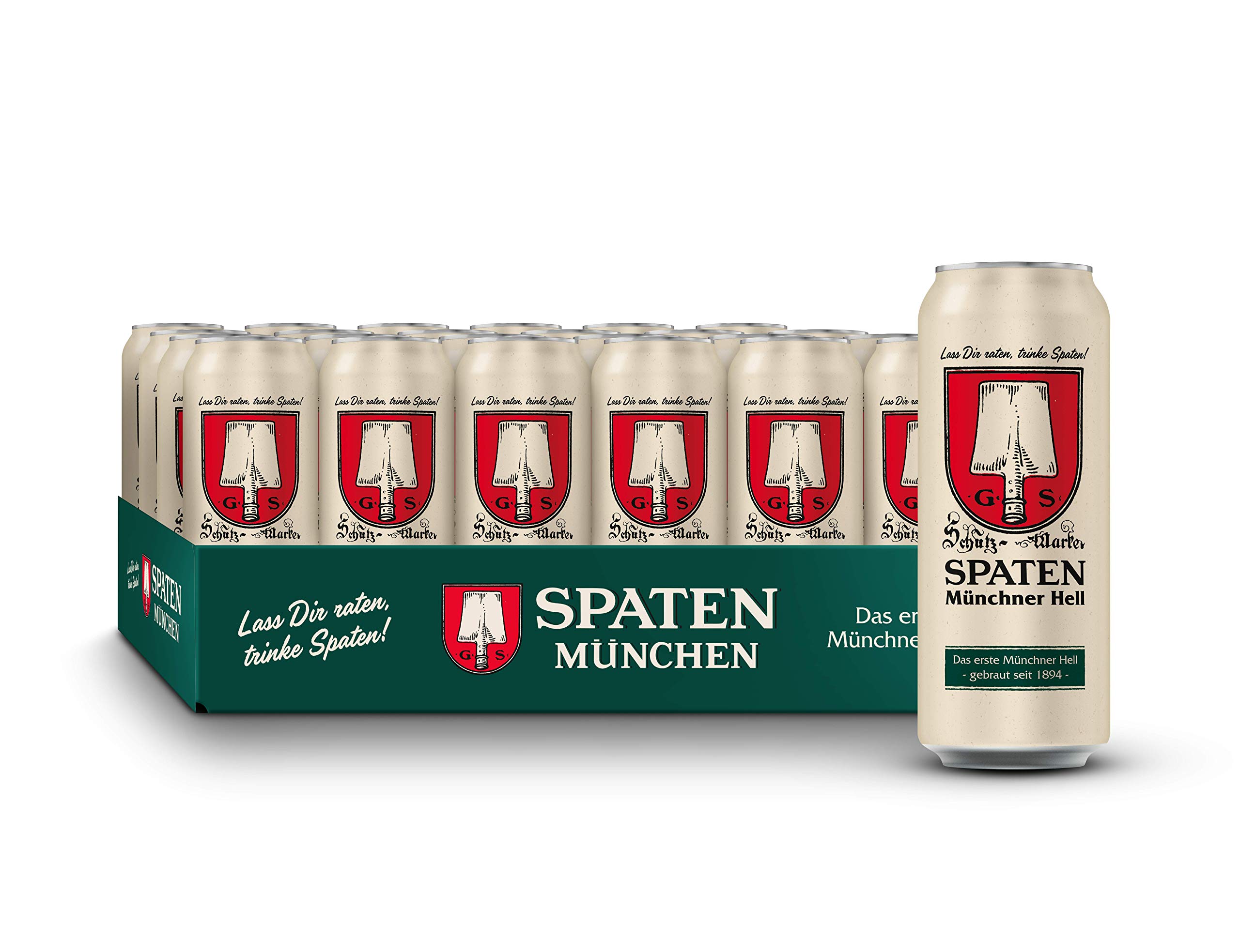 SPATEN Münchner Hell Dosenbier EINWEG, Helles Bier aus München (24 x 0.5 l) 4
