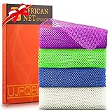 UJFQBH 4 Pieces African exfoliating net African Net