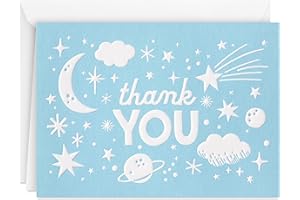 Hallmark Pack of Baby Shower Thank You Cards, Outer Space (20 Thank You Notes and Envelopes)