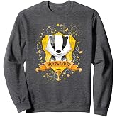 Harry Potter Watercolor Hufflepuff Crest Sweatshirt